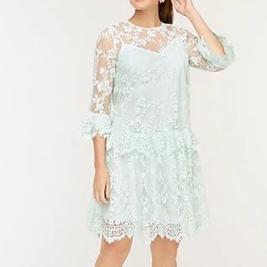 J.Crew Three-quarter-sleeve chantilly lace Dress